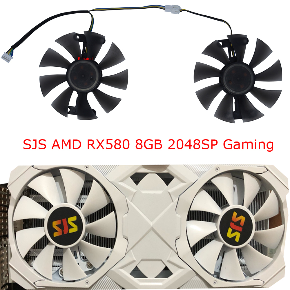 Rx 580 8Gb 2048Sp Gpu - Вентилятор для видеокарты FL801512VB, 2 шт./комплект,