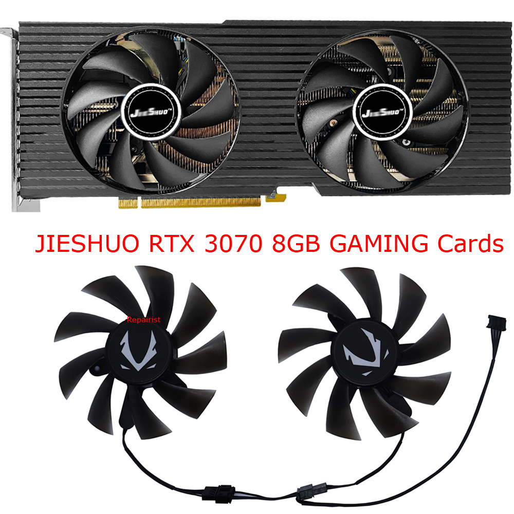 Rtx 3070 8Gb Graphics Card - Вентилятор видеокарты VGA-кулер для JIESHUO RTX