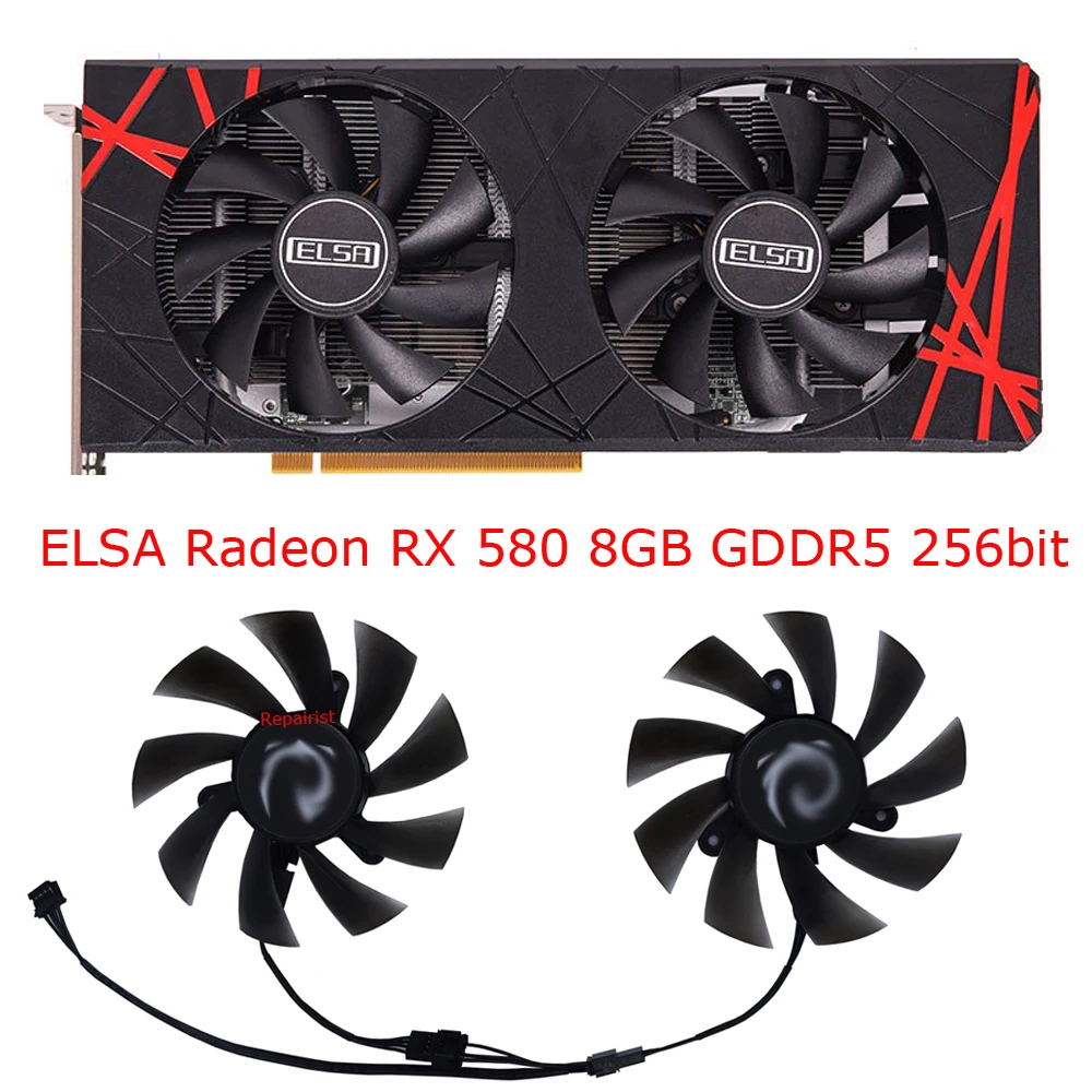 Rx 580 8Gb 2048Sp Gpu - 2 шт./комплект, охладитель для видеокарты, графического