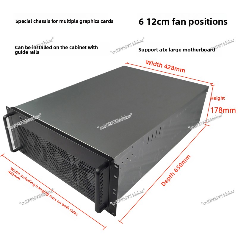 Корпус для 4U мультиграфически – обзор и цена 8 Gpu 4U Server Chassis
