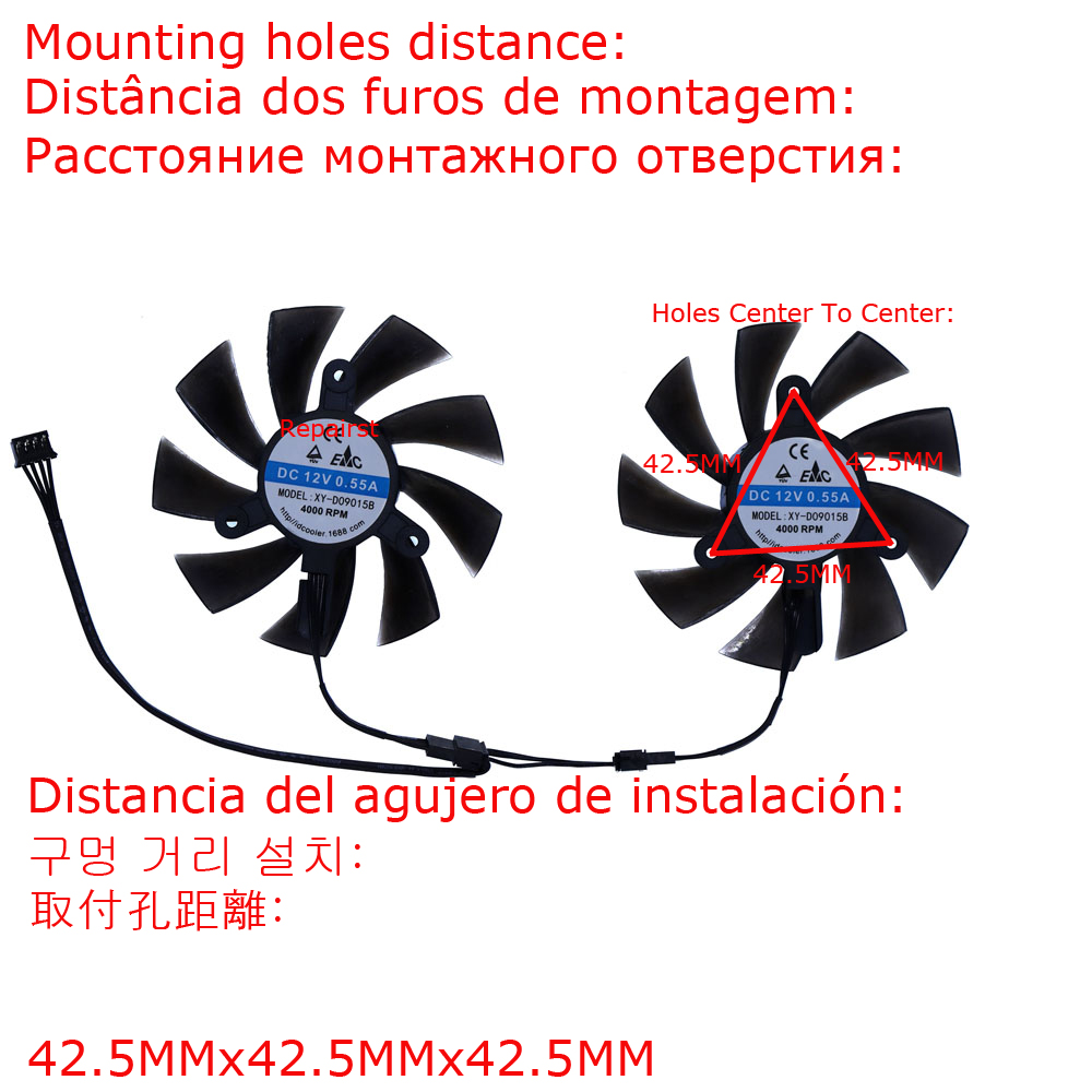 2 шт./комплект, охладитель гра – обзор и цена Rx 580 8Gb 2048Sp Gpu