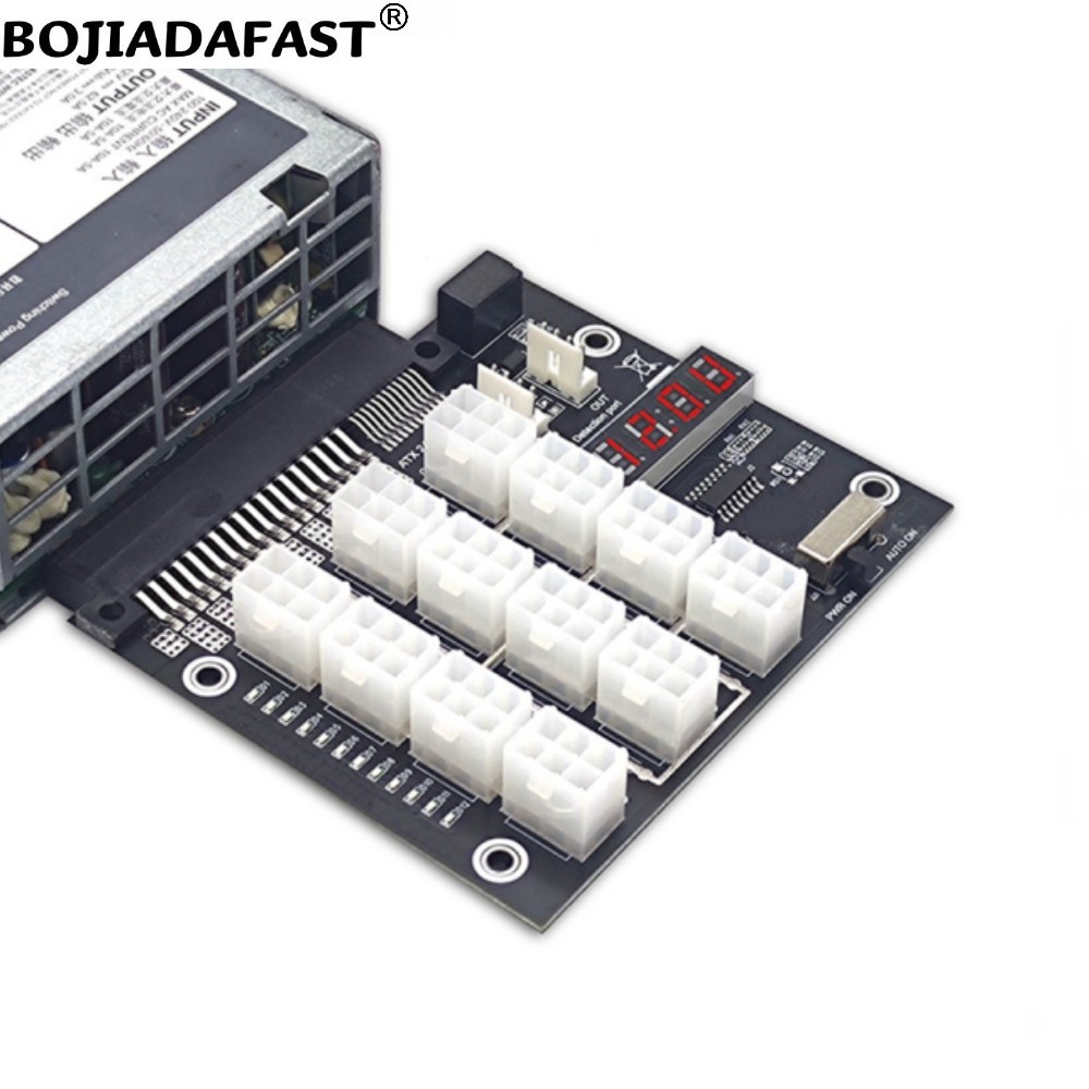 12 * 6-контактных разъемов PCI – обзор и цена 2400W Server Psu Breakout Board