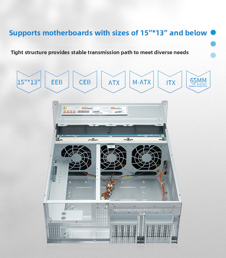 8-дисковый 4U стоечный сервер  – обзор и цена 8 Gpu 4U Server Chassis