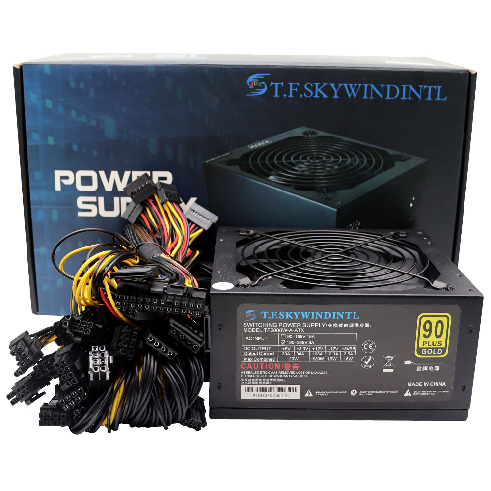 T.F.SKYWINDINL 2000 Вт ATX Бло – обзор и цена 2000W Atx Mining Power Supply