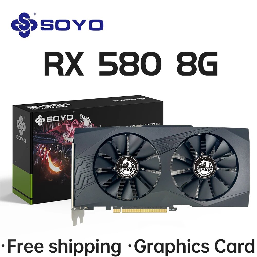 Видеокарта SOYO AMD Radeon RX5 – обзор и цена Rx 580 8Gb 2048Sp Gpu