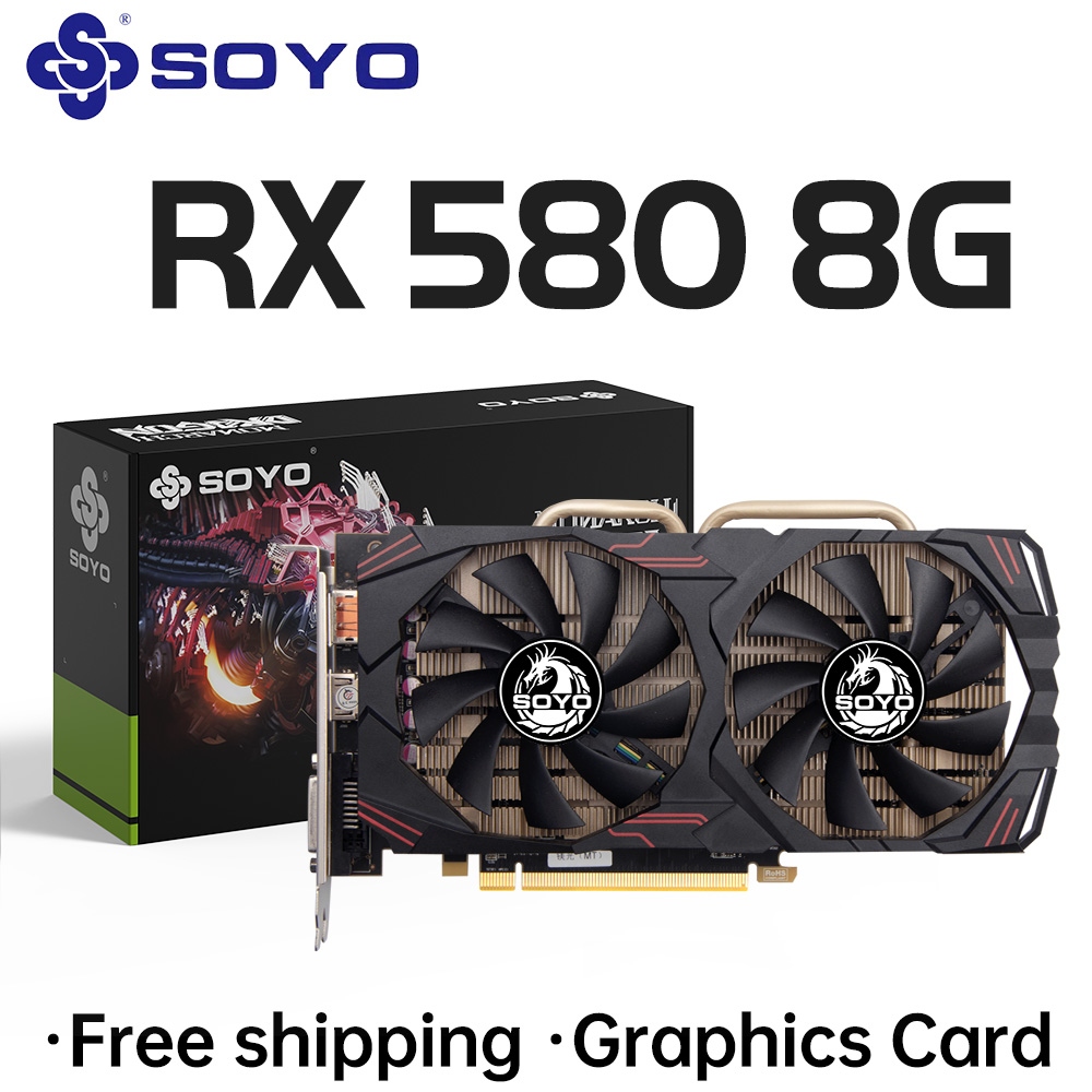 Видеокарта SOYO AMD Radeon RX5 – обзор и цена Rx 580 8Gb 2048Sp Gpu