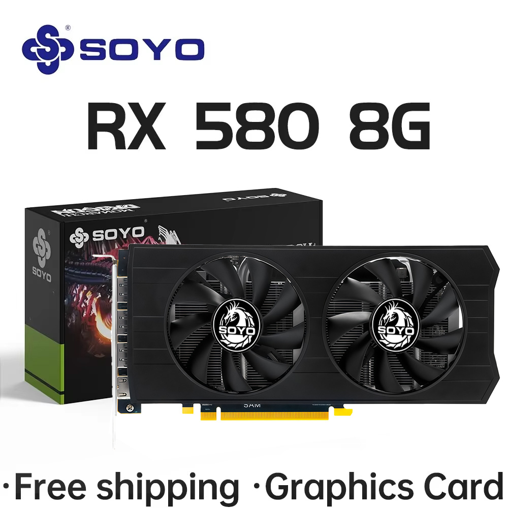 Видеокарта SOYO AMD Radeon RX5 – обзор и цена Rx 580 8Gb 2048Sp Gpu